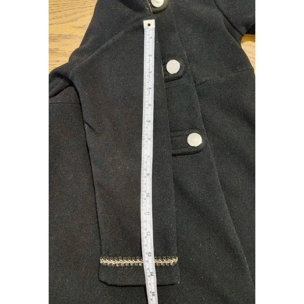 Copper Key Military Style Peacoat Double Breasted Gold-Tone Buttons Girls Sz 4/5